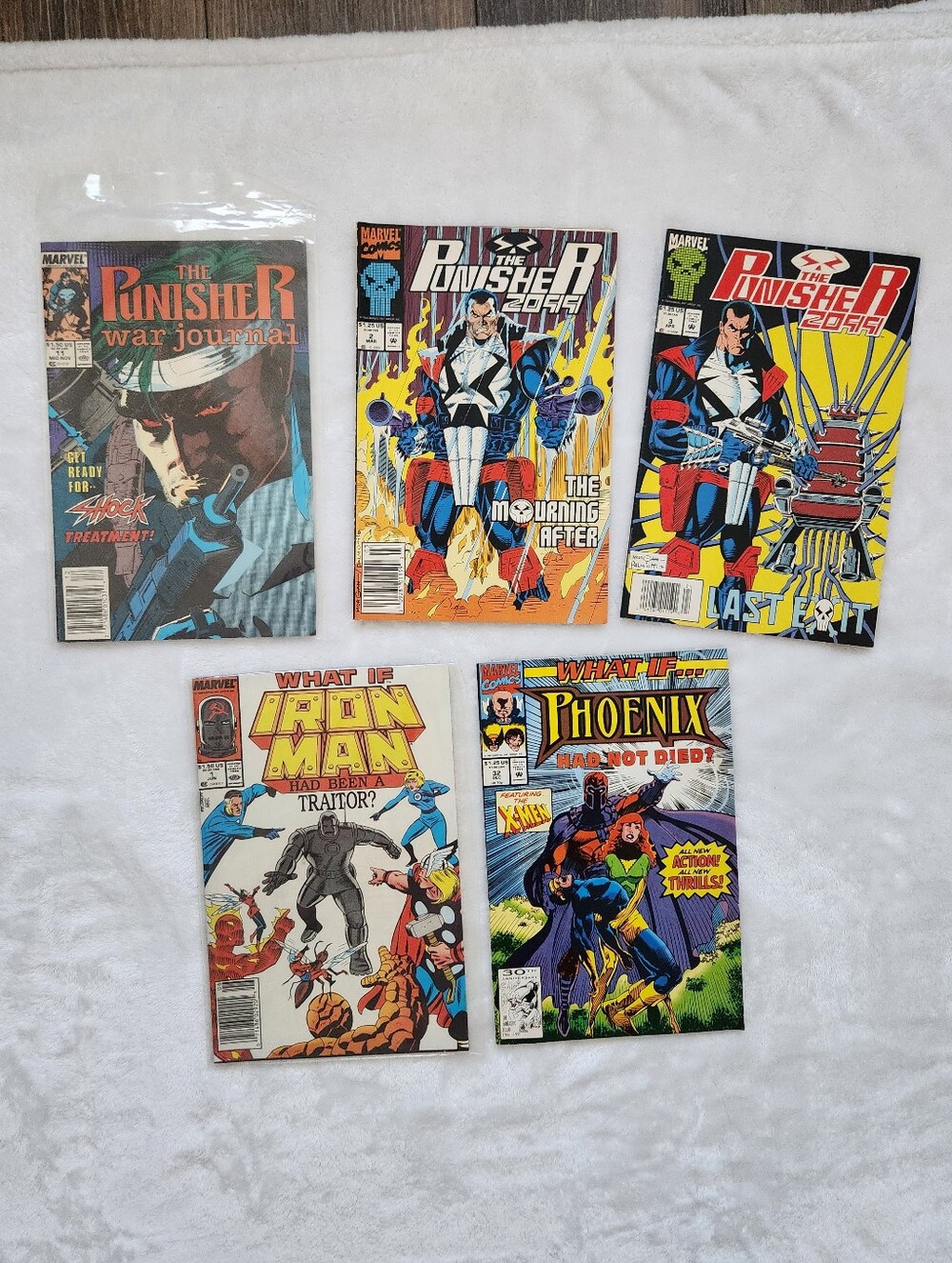 Marvel Comics Lot Punisher 2099 What If Iron Man Phoenix X-Men Newsstand Vintage